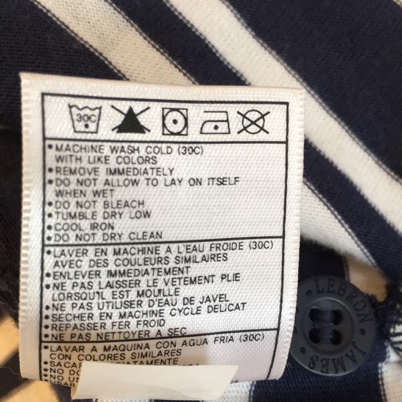 Nike vintage striped Lebron James polo NWOT - Picture 9 of 11